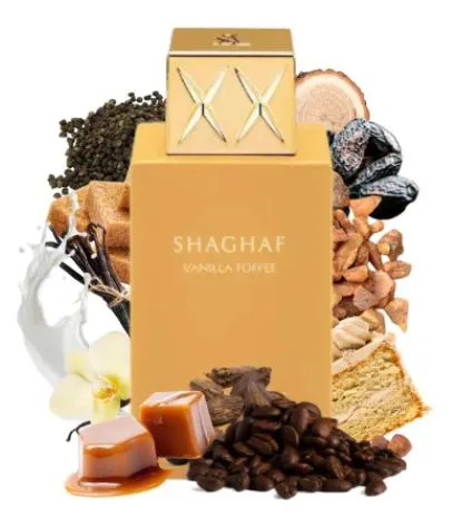 SHAGHAF Vanilla Toffee Oriental Vanilla Fragrance Woody Notes Sweet Exotic Unisex 75ml Main Notes Toffee Coffee Dates Vanilla