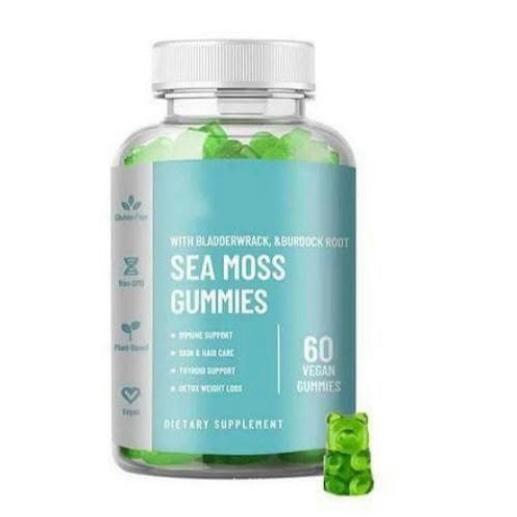 Limited Time Offer Sale!! SEAMOSS GUMMIES with Bladderwrack Burdock Root Superfood for Cells Immune Support Gut Health Hair Skin Antiaging Support