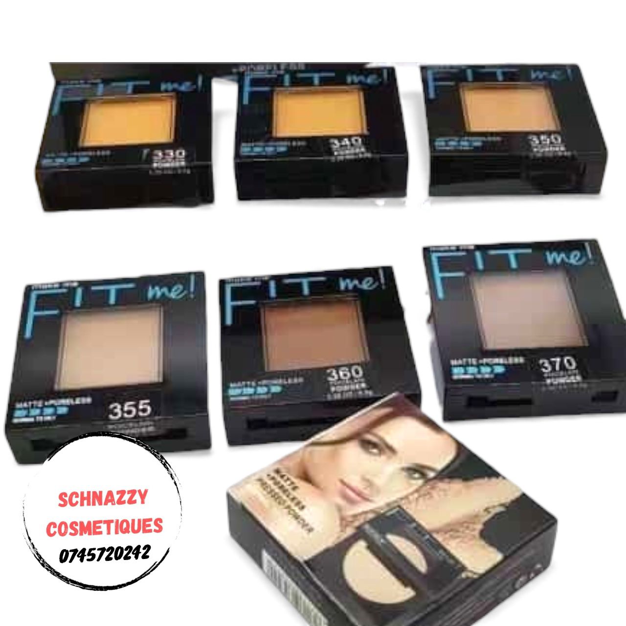 FIT ME Matte Pressed Powder Lasting Makeup Oil Control Sweat Control Smooth Poreless Finish Longwearing Lightweight Coverage Anti-shine Perlite Absorbs Oil