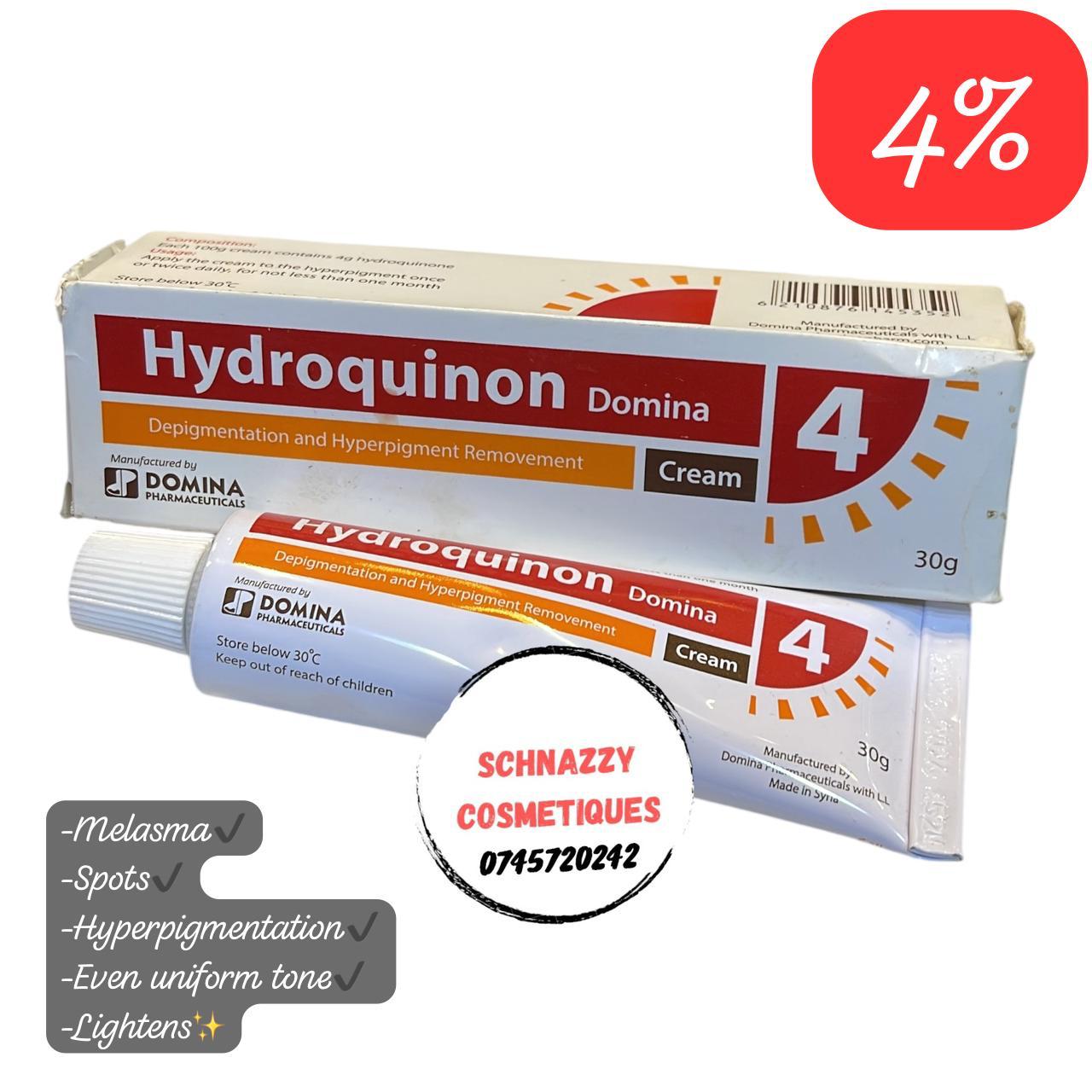 Hydroquinon Cream Fade Hyperpigmentation Melasma Stubborn Redness is used to lighten localized areas of hyperpigmented skin, such as skin blemishes, melasma, and freckles