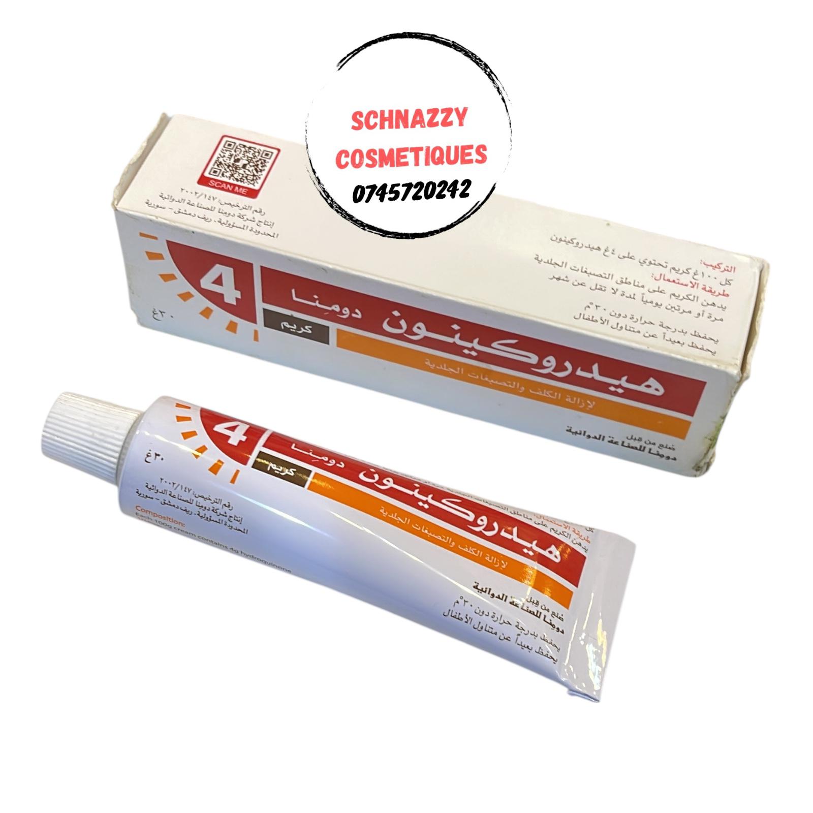 Hydroquinon Cream Fade Hyperpigmentation Melasma Stubborn Redness is used to lighten localized areas of hyperpigmented skin, such as skin blemishes, melasma, and freckles