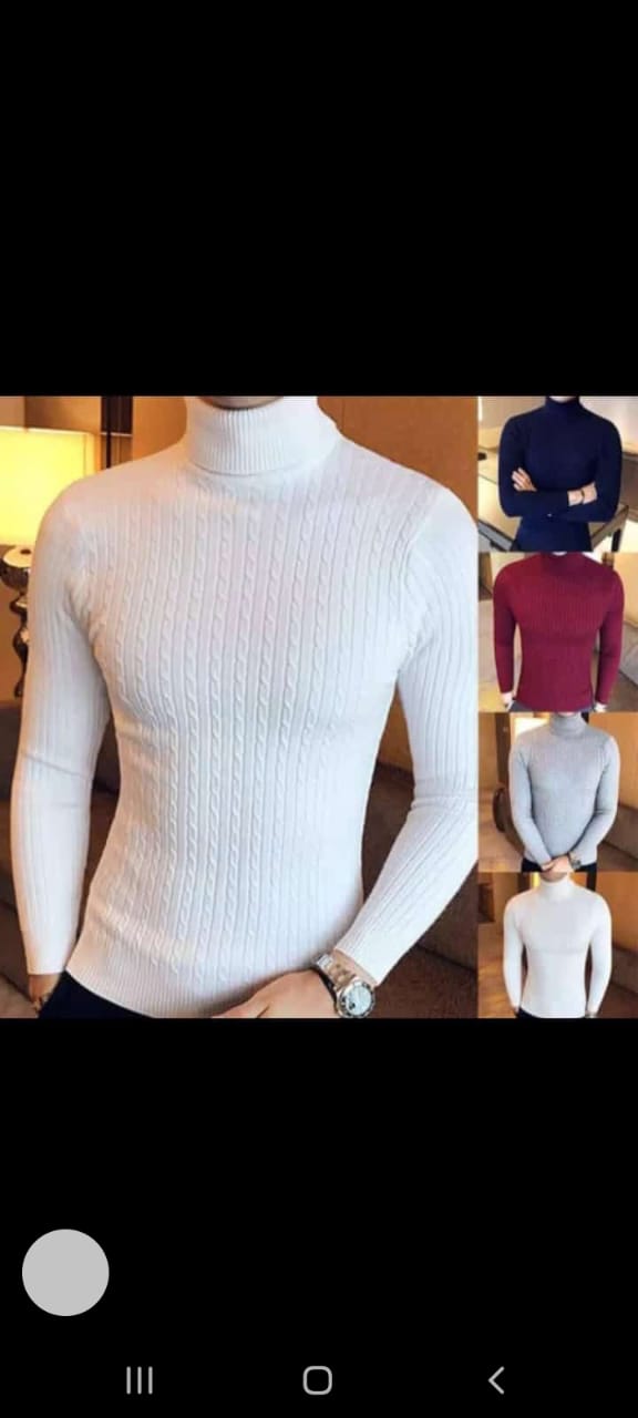 Turtle Neck/PullNeck Sweater Classy men's pull-neck