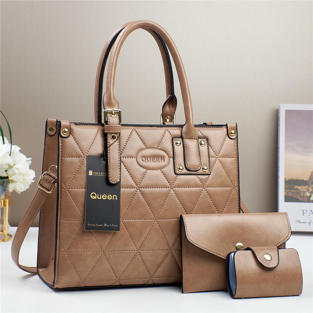 Queen 3pcs Stylish handbag Elegant in your outfit outcome with a sense of Luxury and Class