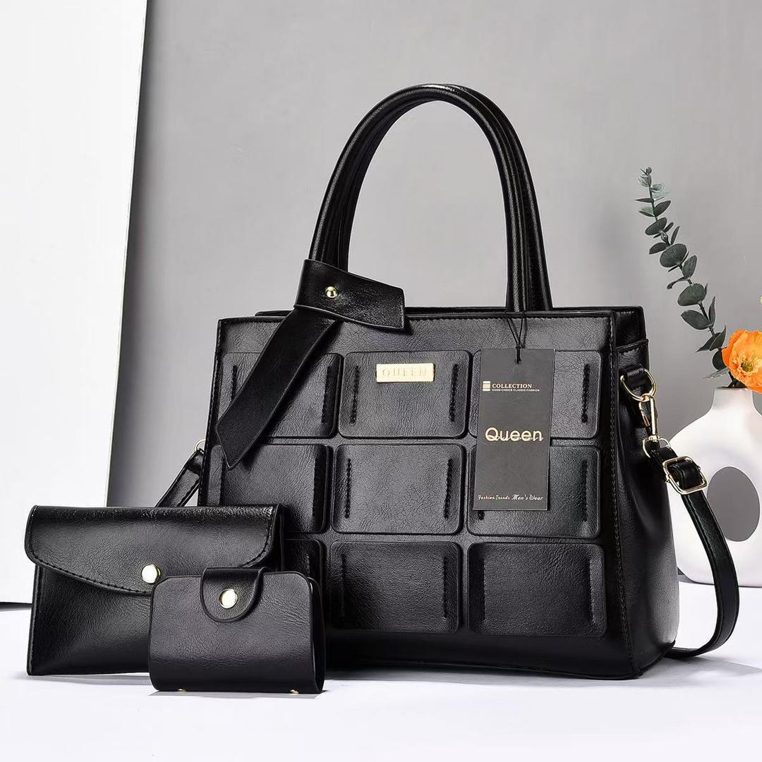 Queen 3pcs Stylish handbag Elegant in your outfit outcome with a sense of Luxury and Class
