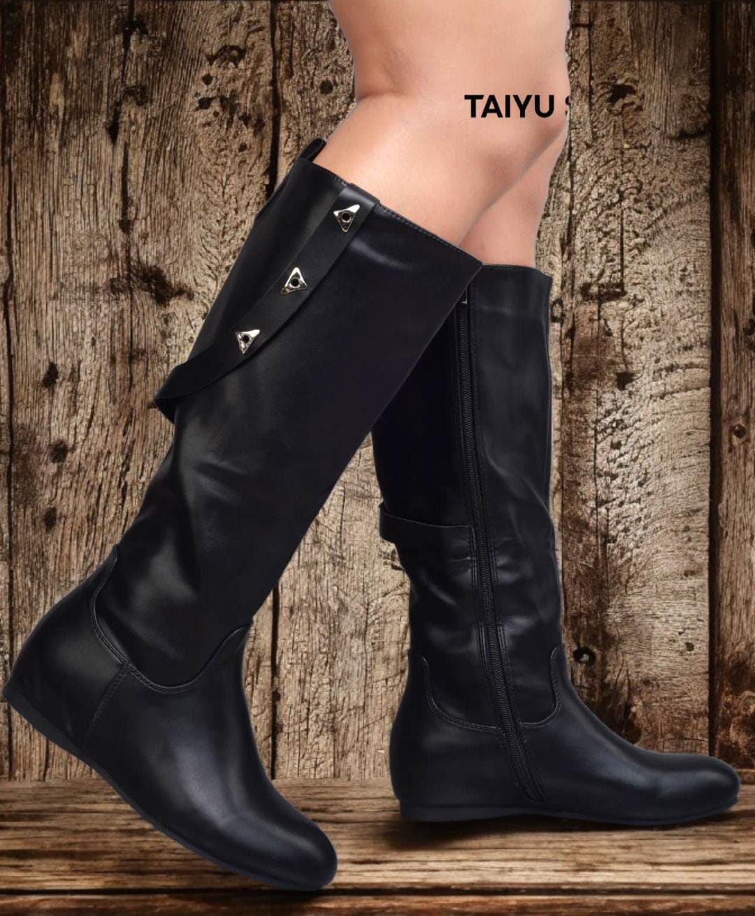 Taiyu Knee Length Leather Boots 🔥🔥🔥🔥 Size 37-41 Black available