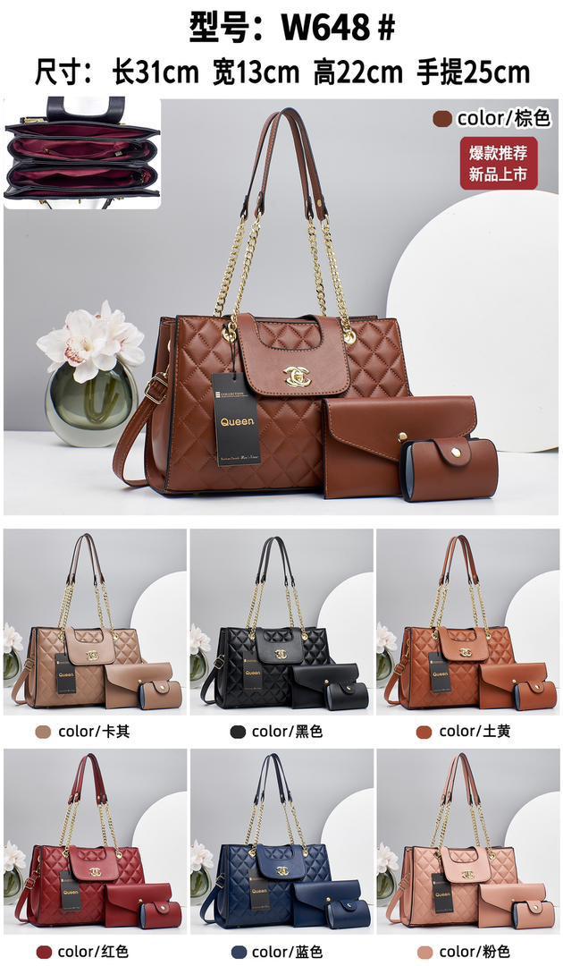 3 in 1 Queen Patterned Tote Hand bags for Business, work , Luxurious look, classy and decency that don't leave your hands size measurements 31*13*22