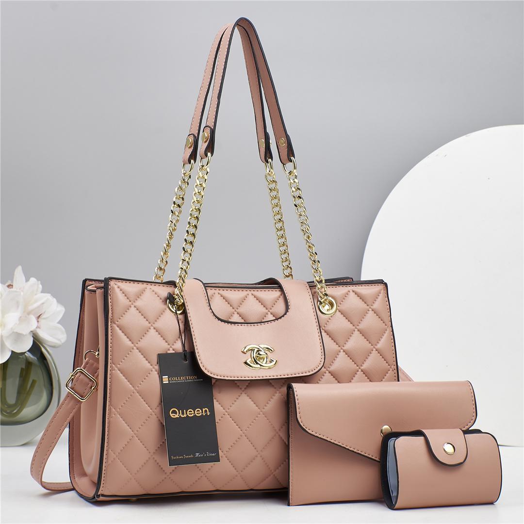 3 in 1 Queen Patterned Tote Hand bags for Business, work , Luxurious look, classy and decency that don't leave your hands size measurements 31*13*22