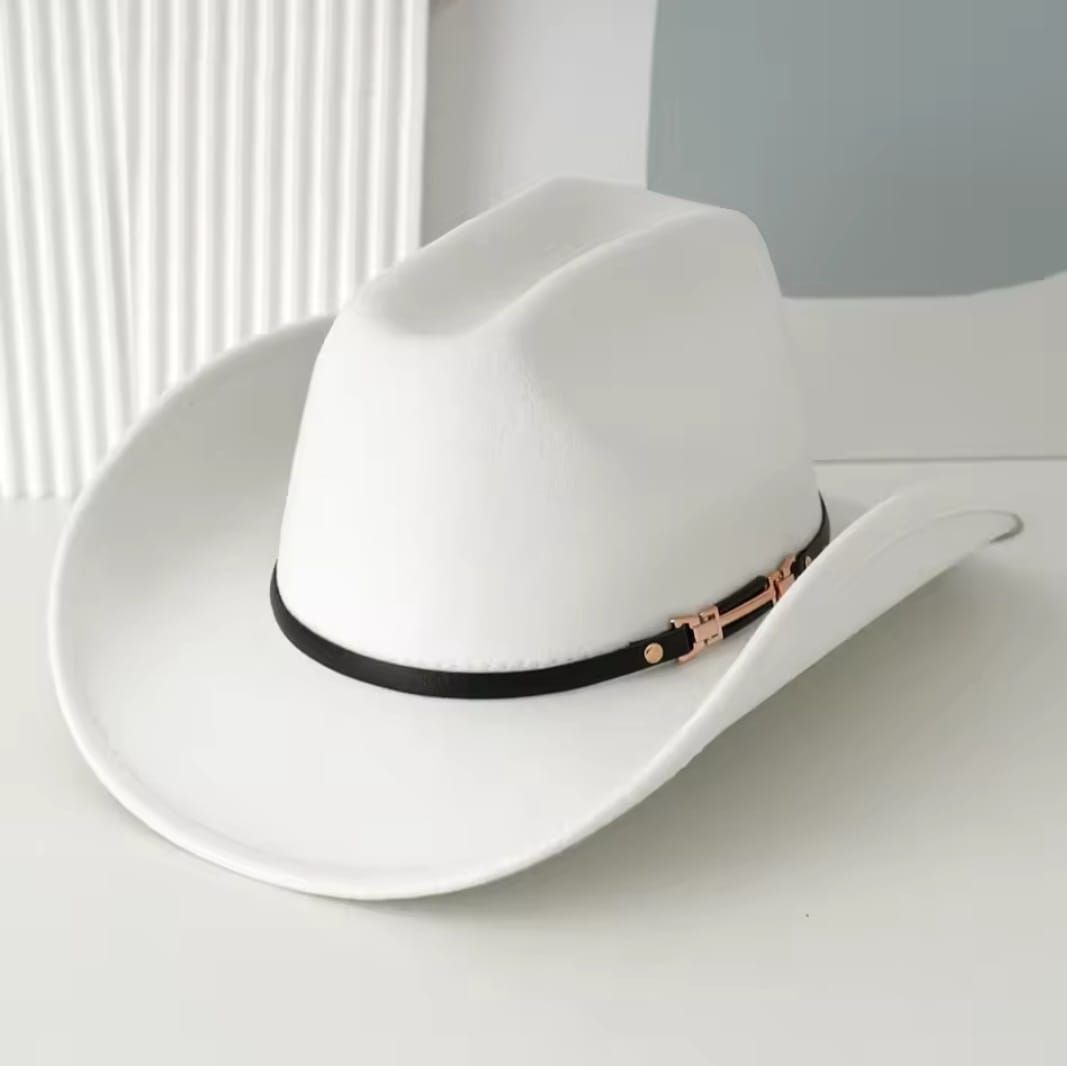Fedora Cow bow Classic hats available- class and Luxury- Texas Style, available in white, black and brown