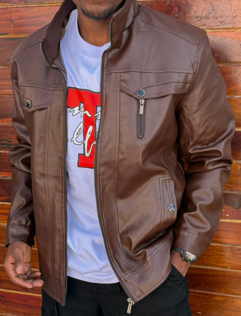 Pure leather Jackets for men xl to 4xl available in Color Black, Brown and Coffee Color- For classy and Luxurious looks