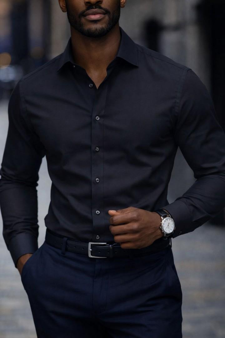 Men's Premier High quality Cotton Long sleeve shirts sizes S to 3XL