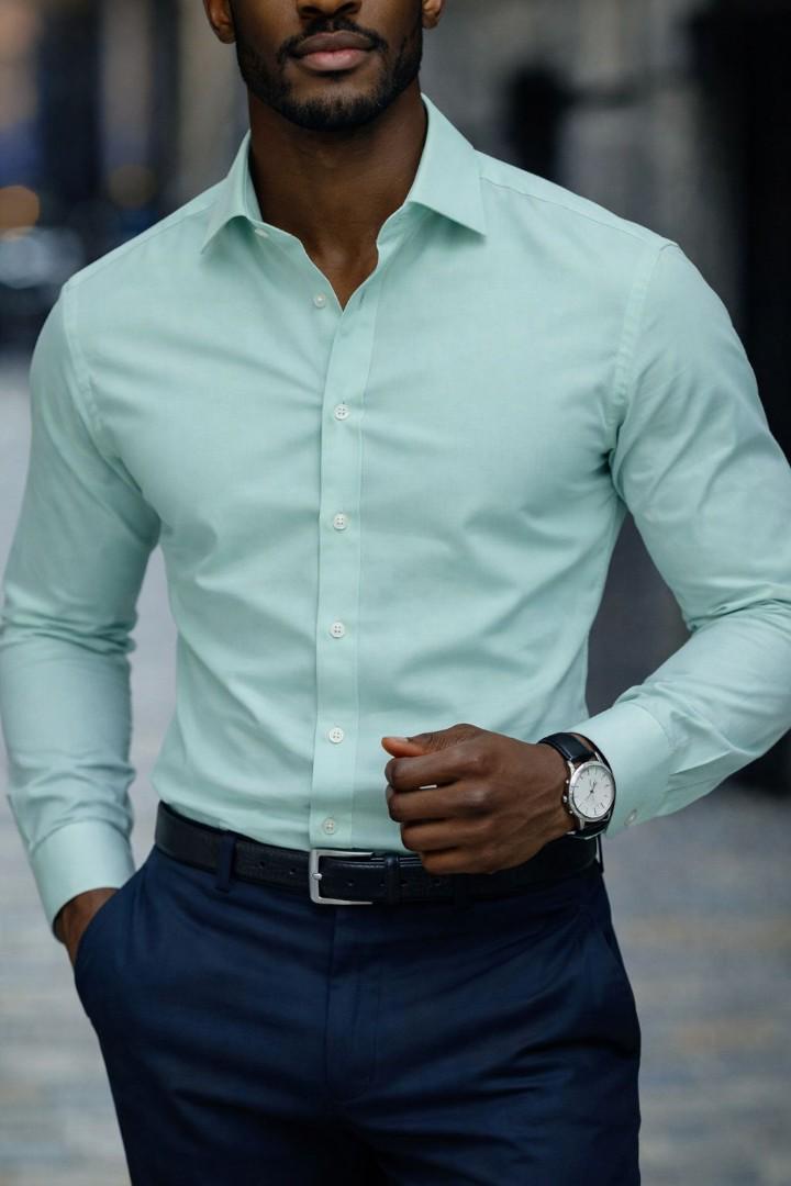 Men's Premier High quality Cotton Long sleeve shirts sizes S to 3XL