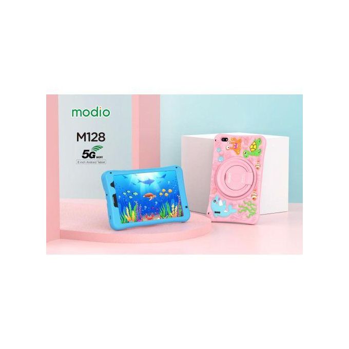 Modio KIDS STUDY TABLETS 256GB/6GB 5G 4000MAH WITH SIMCARD SLOT SILICONE COVER,TOUCH PEN