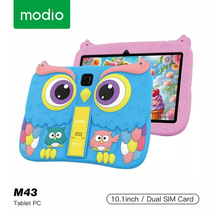 Modio M43 8GB RAM 512GB ROM Kids' Android Tablet 10.1 Inches, Dual Camera, Sim Card Support