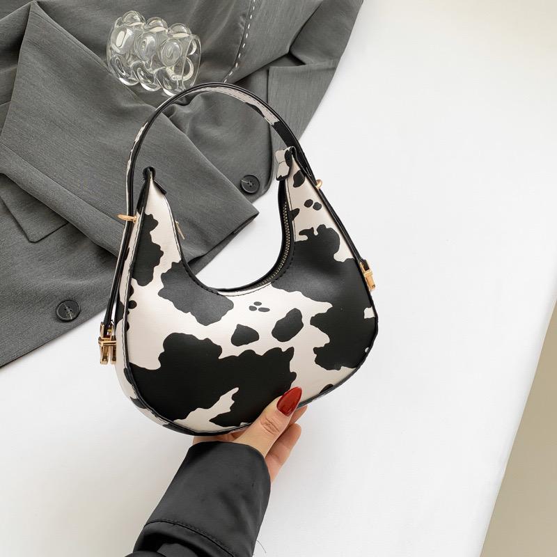 Animal print statement bag
