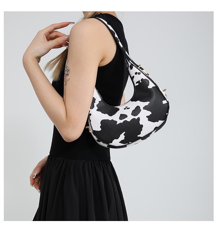 Animal print statement bag