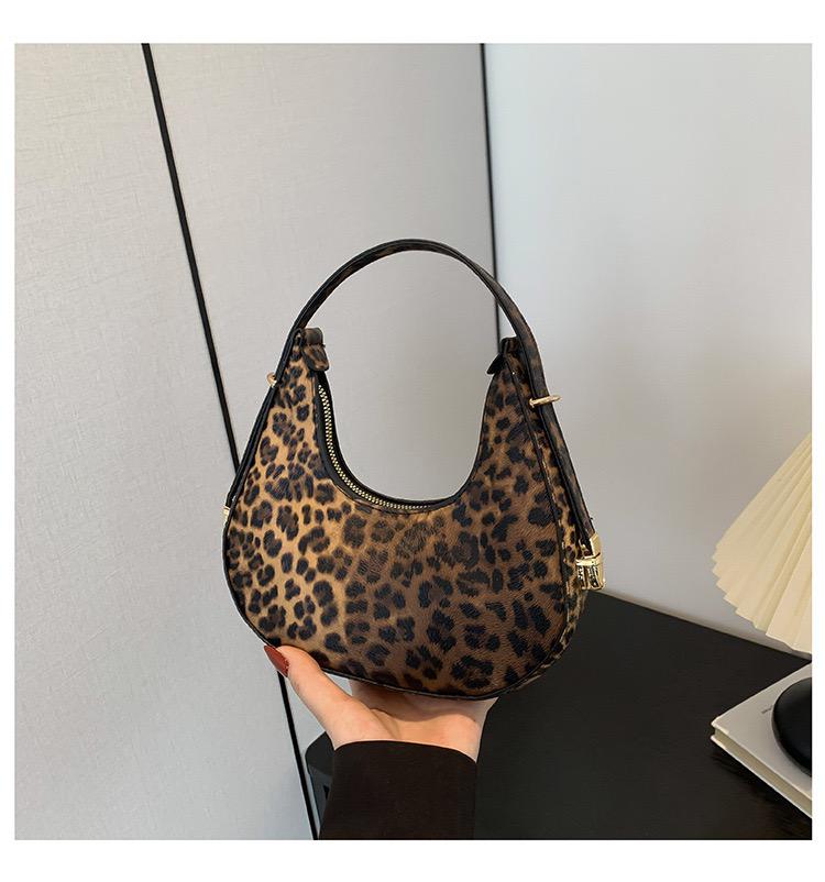 Animal print statement bag