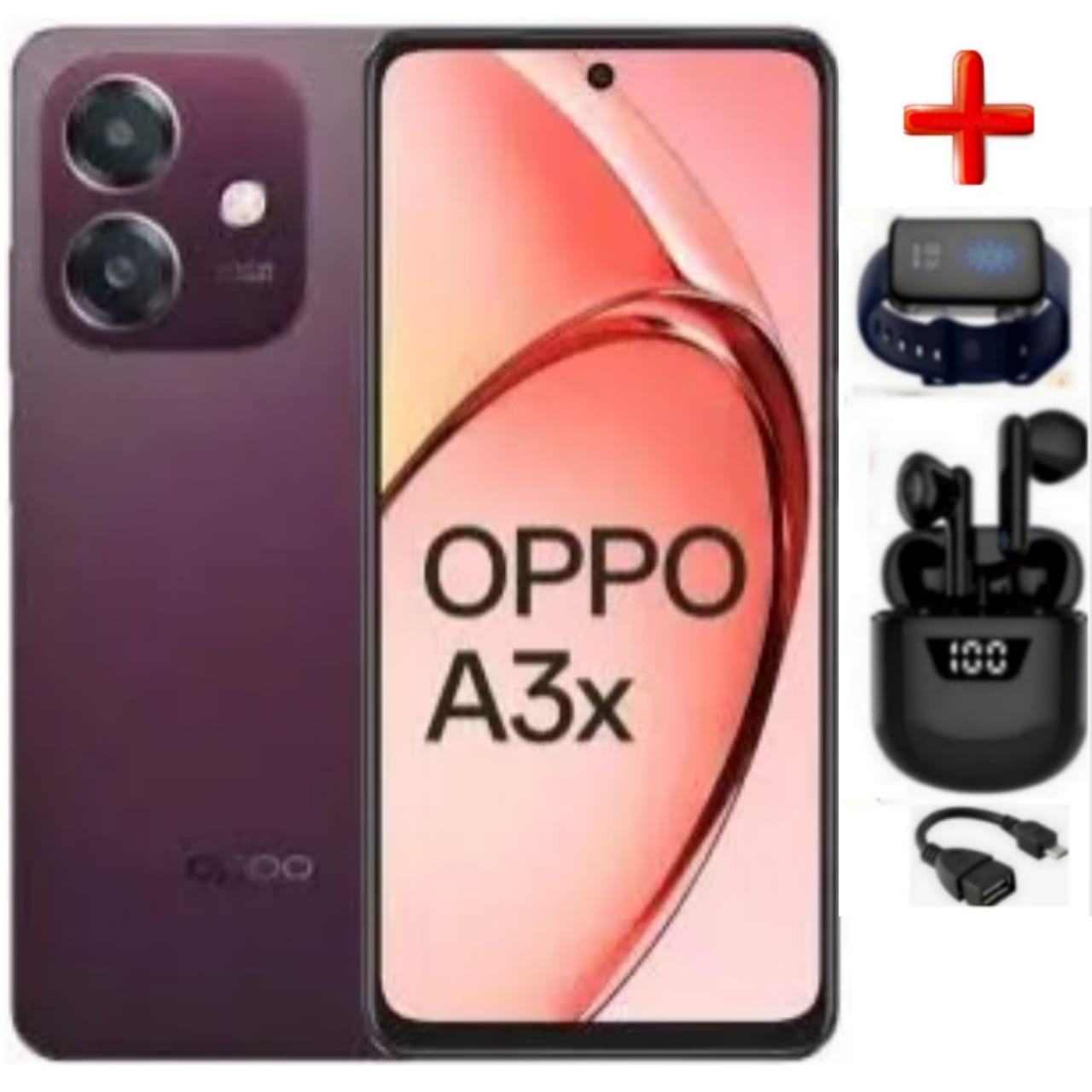 Oppo A3X, 6.67", 128GB + 4GB RAM, 4G LTE, 45W Flash Charge (Dual SIM) 5,100 mAh -