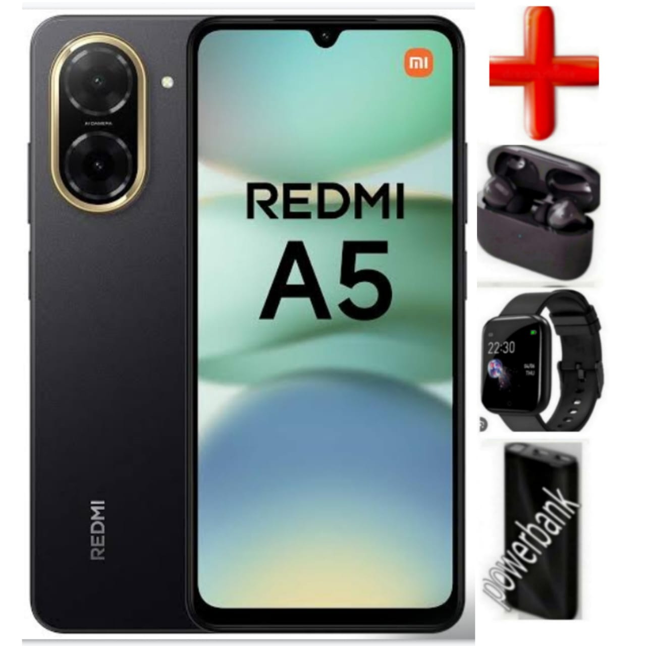 XIAOMI Redmi A5 RAM 4GB + 64GB , 5200 MAH DUAL SIM BLACK