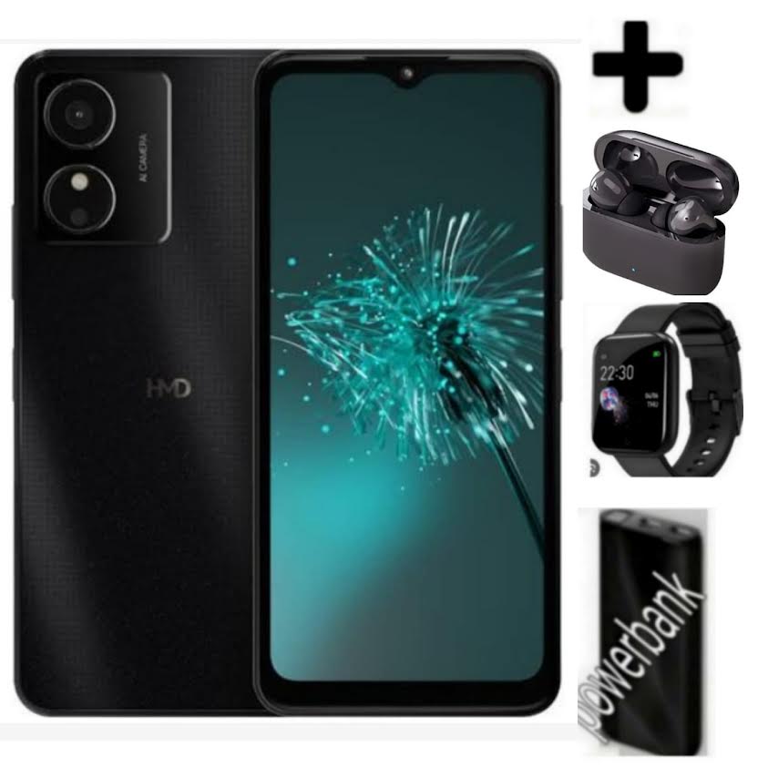 Hmd ARC, 4GB RAM + 64GB Storage 6.55", 5000mAh Battery, 5G, 108MP (Dual Sim), Earpods, Watch, Powerbank