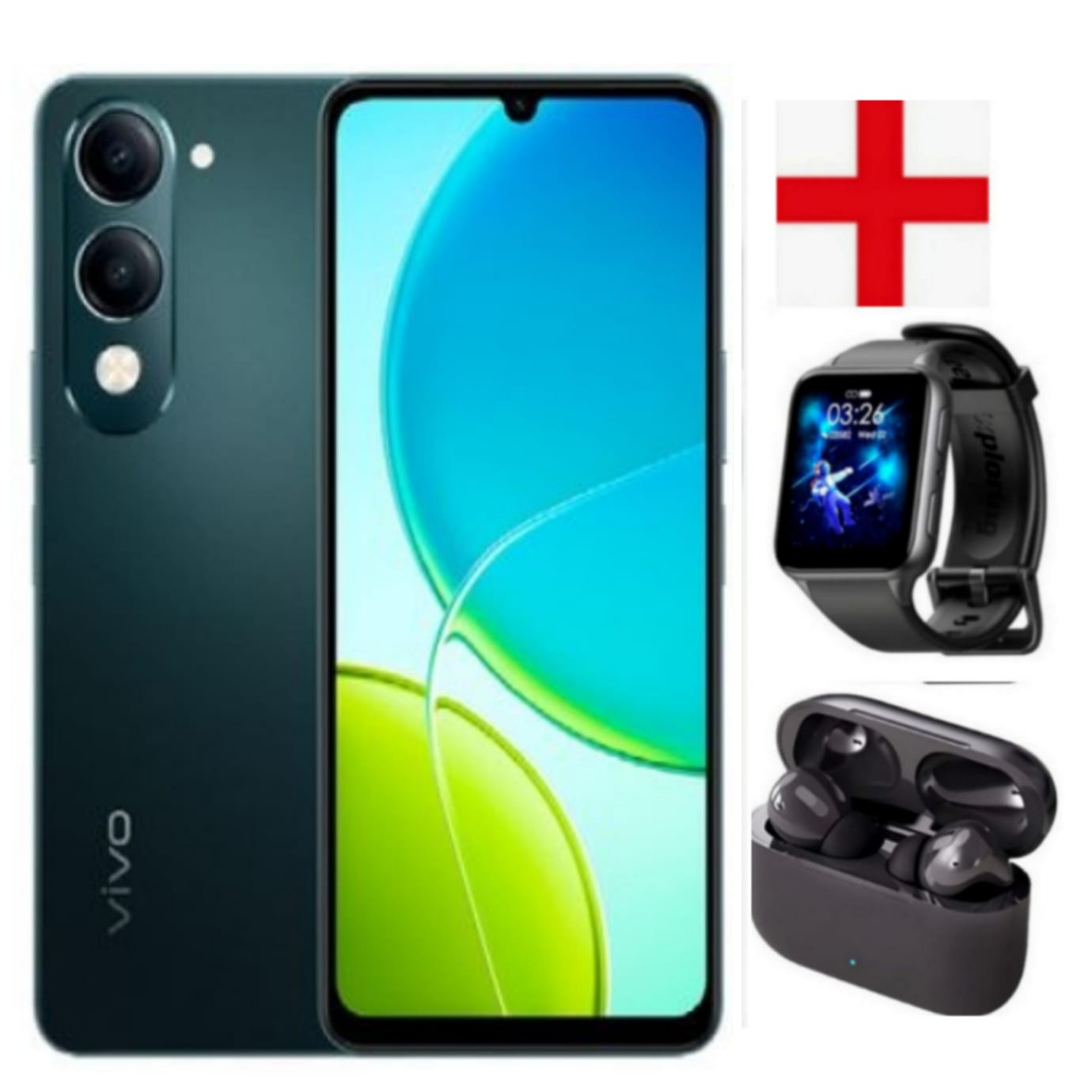 Vivo Y04 6.74" 64GB ROM+ 4GB RAM (Upto 8GB RAM) 5500mAh (Dual Sim)