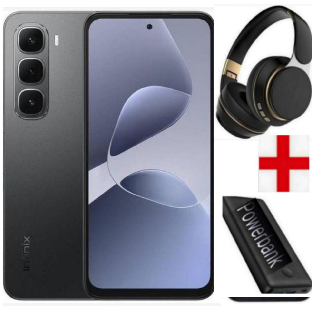 Infinix Hot 60i 256GB+16(8+8)GB 6.7" 120Hz Screen 4G Phone Dual SIM 5160mAh Battery 45W Charging 50MP Camera Fingerprint Lock Android 15+ HEADPHONE+POWERBANK