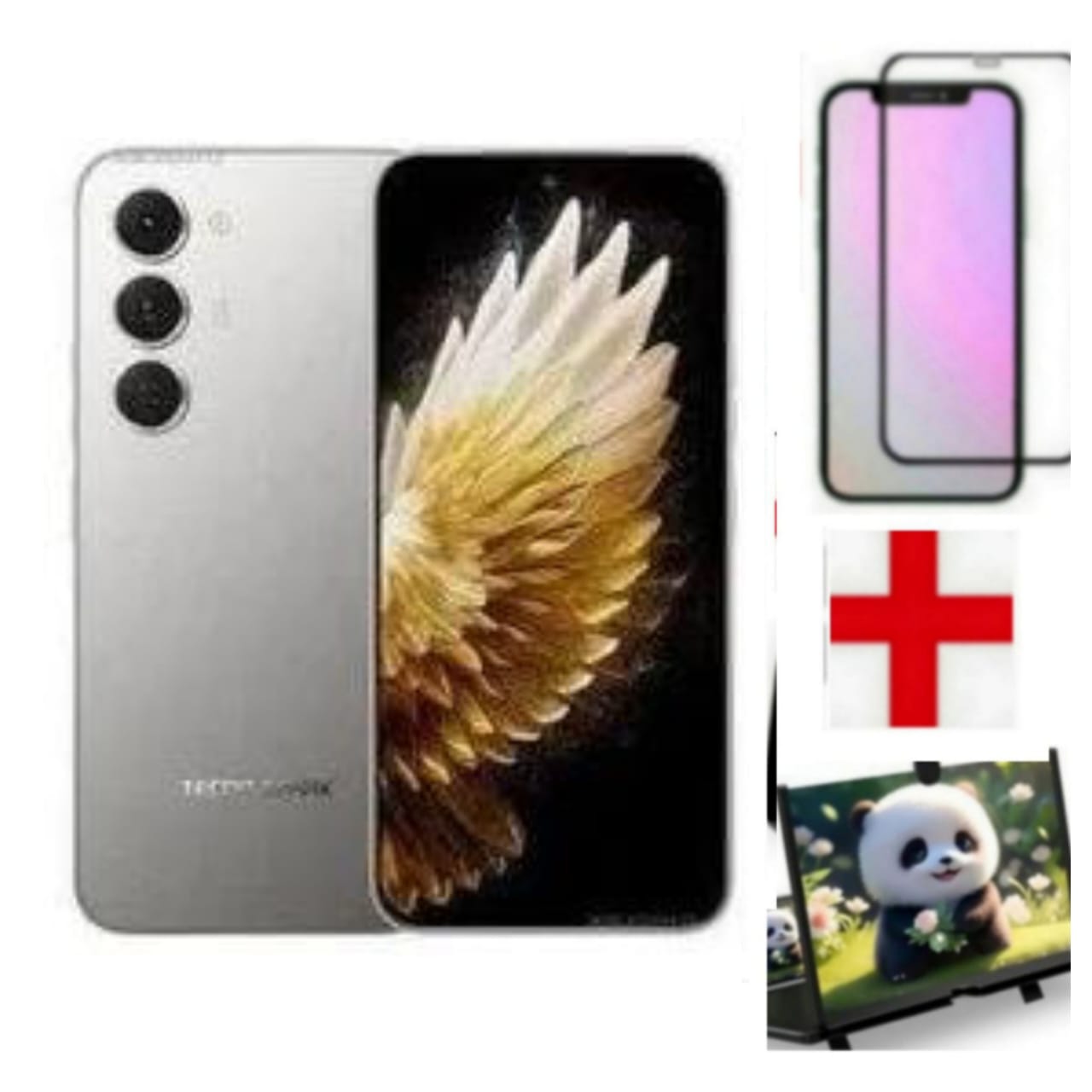 Tecno Spark 40 Pro Plus, 6.67'' HD+, UP to 16GB RAM + 256gb ROM (Dual Sim) 50MP, 5200 mAh - Orbit Black