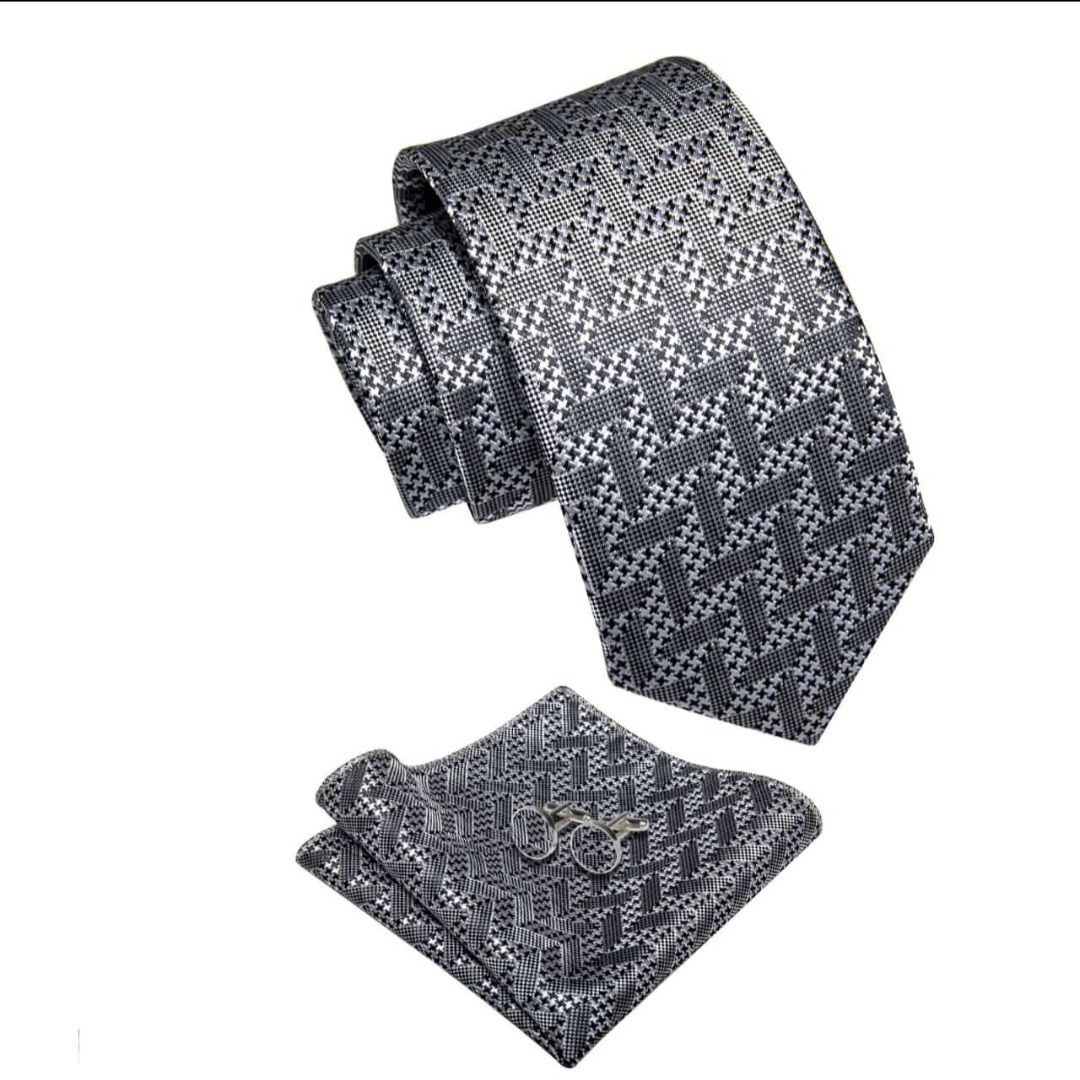 Silver grey necktie