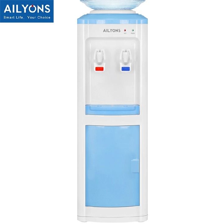 Water Dispenser with Storage Cabinet 2 Faucets Kitchen Appliance big size AILYONS AFK-111 Household Appliance Hot and normal standing