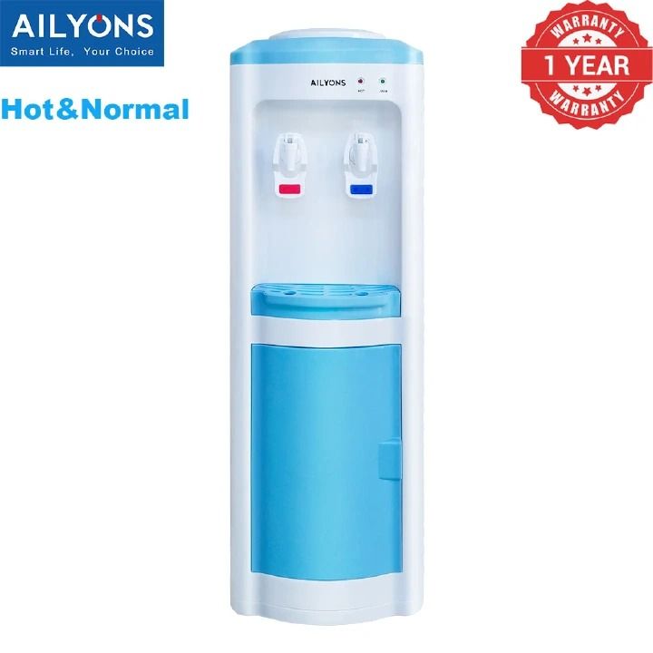 Water Dispenser with Storage Cabinet 2 Faucets Kitchen Appliance big size AILYONS AFK-111 Household Appliance Hot and normal standing