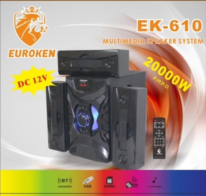 Euroken sub woofer system 20000w pmpo Multimedia Speaker  System