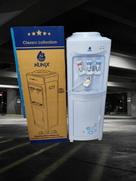 Hot and Cold Water Dispensor Hot and Cold Water Dispenser Household Applicance K6C White and Blue as picture