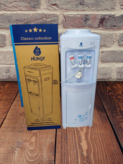 Hot and Cold Water Dispensor Hot and Cold Water Dispenser Household Applicance K6C White and Blue as picture