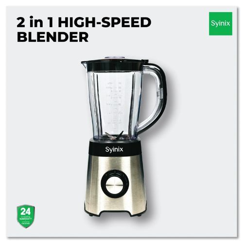 Synix 2 in1 High-Speed Blender with Grinder  1.5L Powerful & Efficient