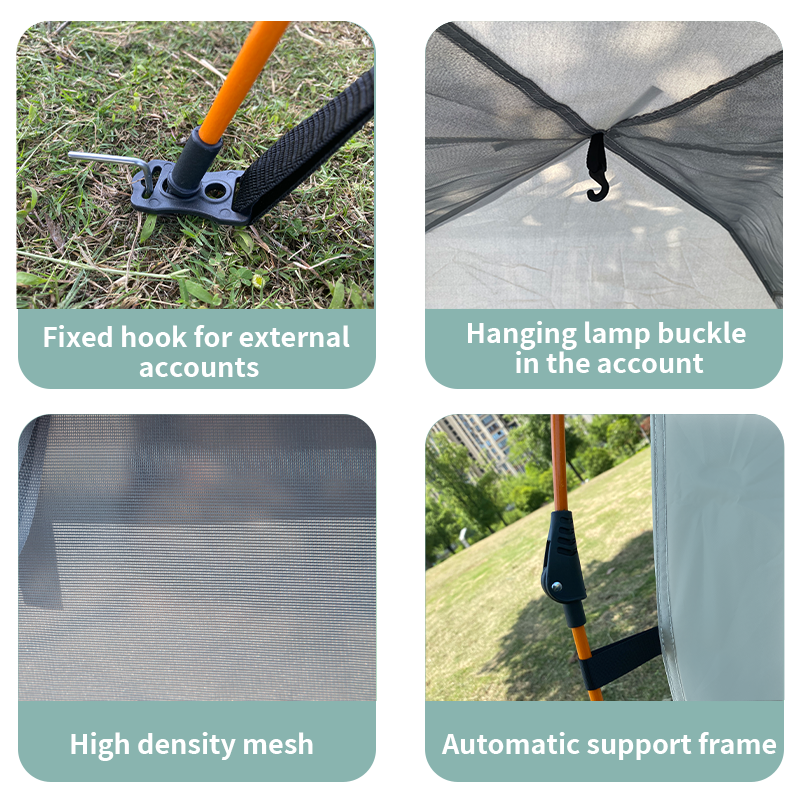 Outdoor camping tent for 3-4 Person with 2 big door, tent Waterproof Windproof Rainfly, Easy Set up-Portable, Lightweight tent shelter tent net camping gear