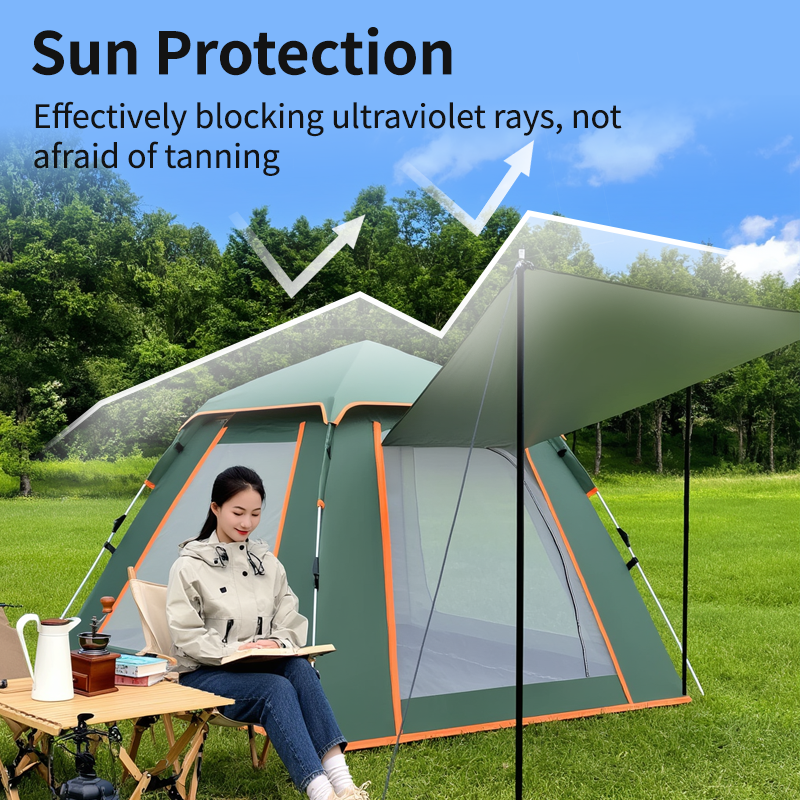 Automatic Dome Camping Tent for 2/3/4 People with Sun Protection and Rain & Wind proof outdoor tent tent shelter tent waterproof tent