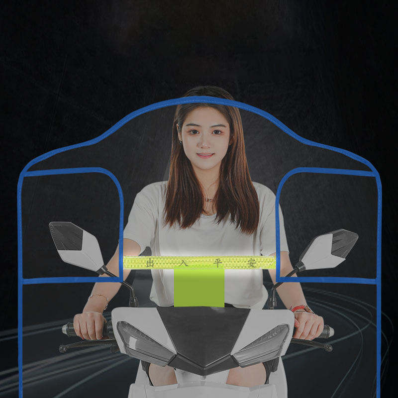 Custom Electric Bike Windshield Manual Control Motorcycle Clear Board Adults Rain Screen Windproof Cover Travel Wholesale