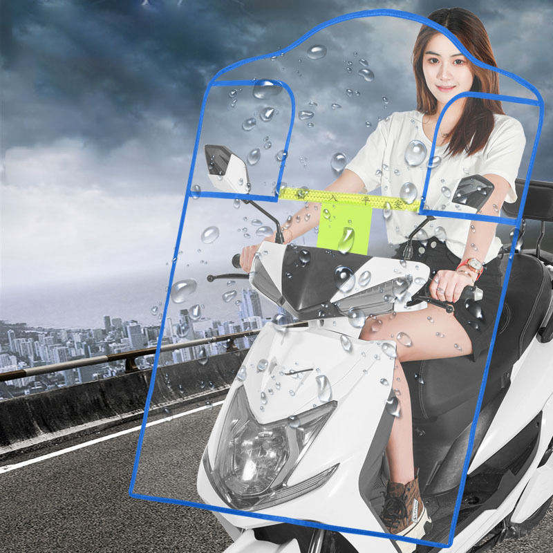 Custom Electric Bike Windshield Manual Control Motorcycle Clear Board Adults Rain Screen Windproof Cover Travel Wholesale