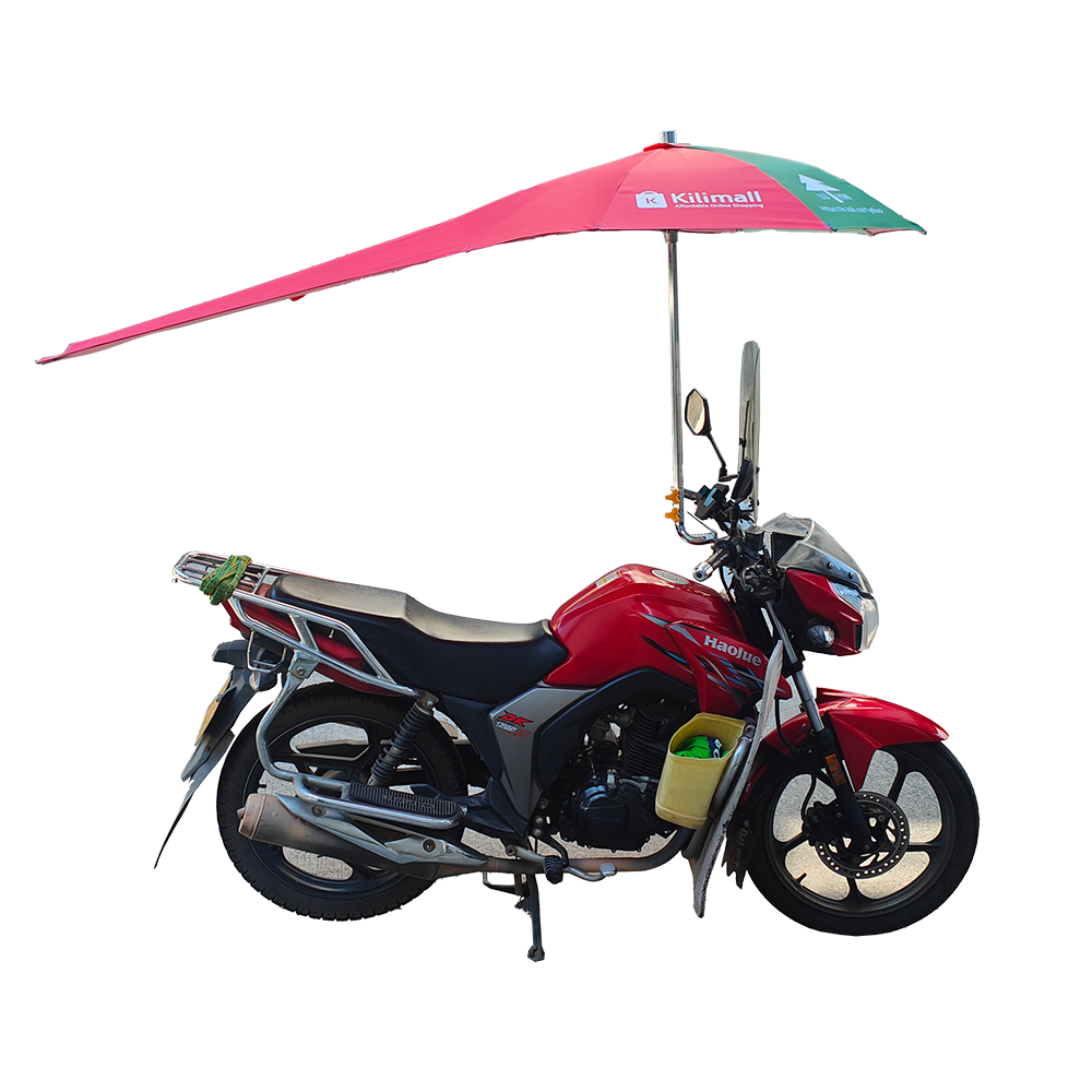 Motorcycle umbrella Rainproof Outdoor Scooter Bicycle Waterproof Motorbike Umbrella Canopy Lengthen Edition for Rain and Sun (Remember to click to buy the stand together when purchasing the umbrella)