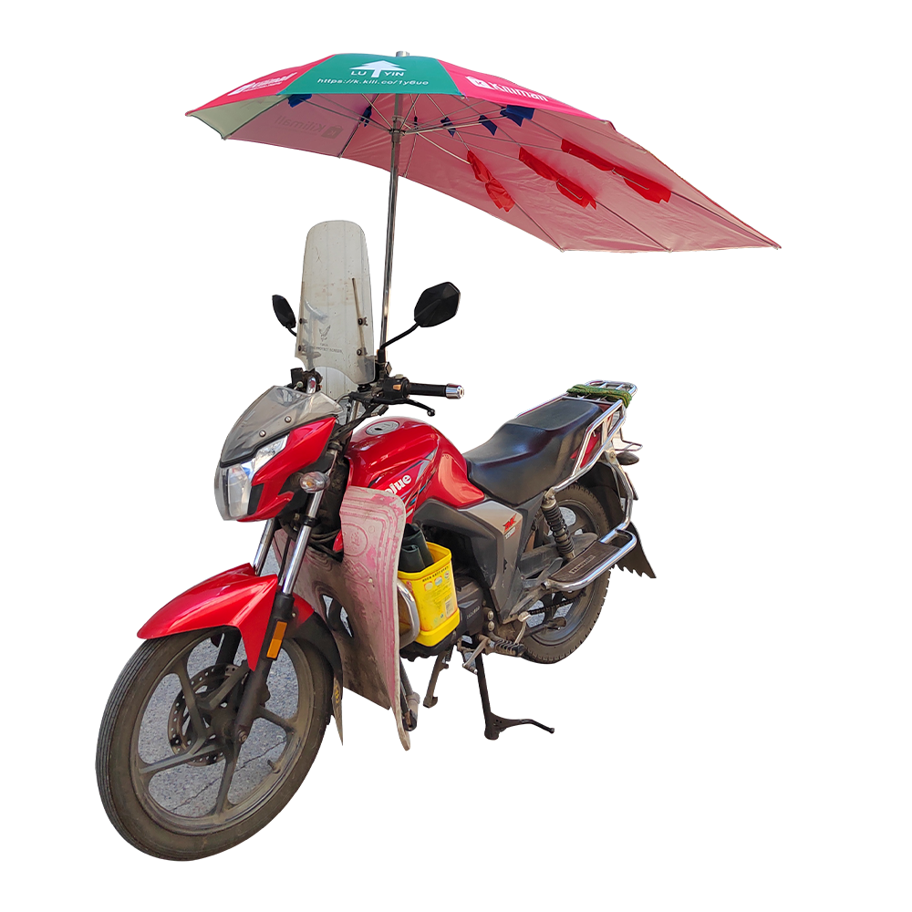 Motorcycle umbrella Rainproof Outdoor Scooter Bicycle Waterproof Motorbike Umbrella Canopy Lengthen Edition for Rain and Sun (Remember to click to buy the stand together when purchasing the umbrella)