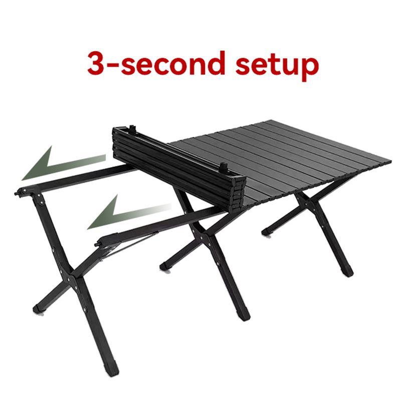 Picnic Table Egg Roll Table Lightweight Portable Picnic Party Equipment Camping Portable Adjustable Light Weight Table Garden Tables Folding Table