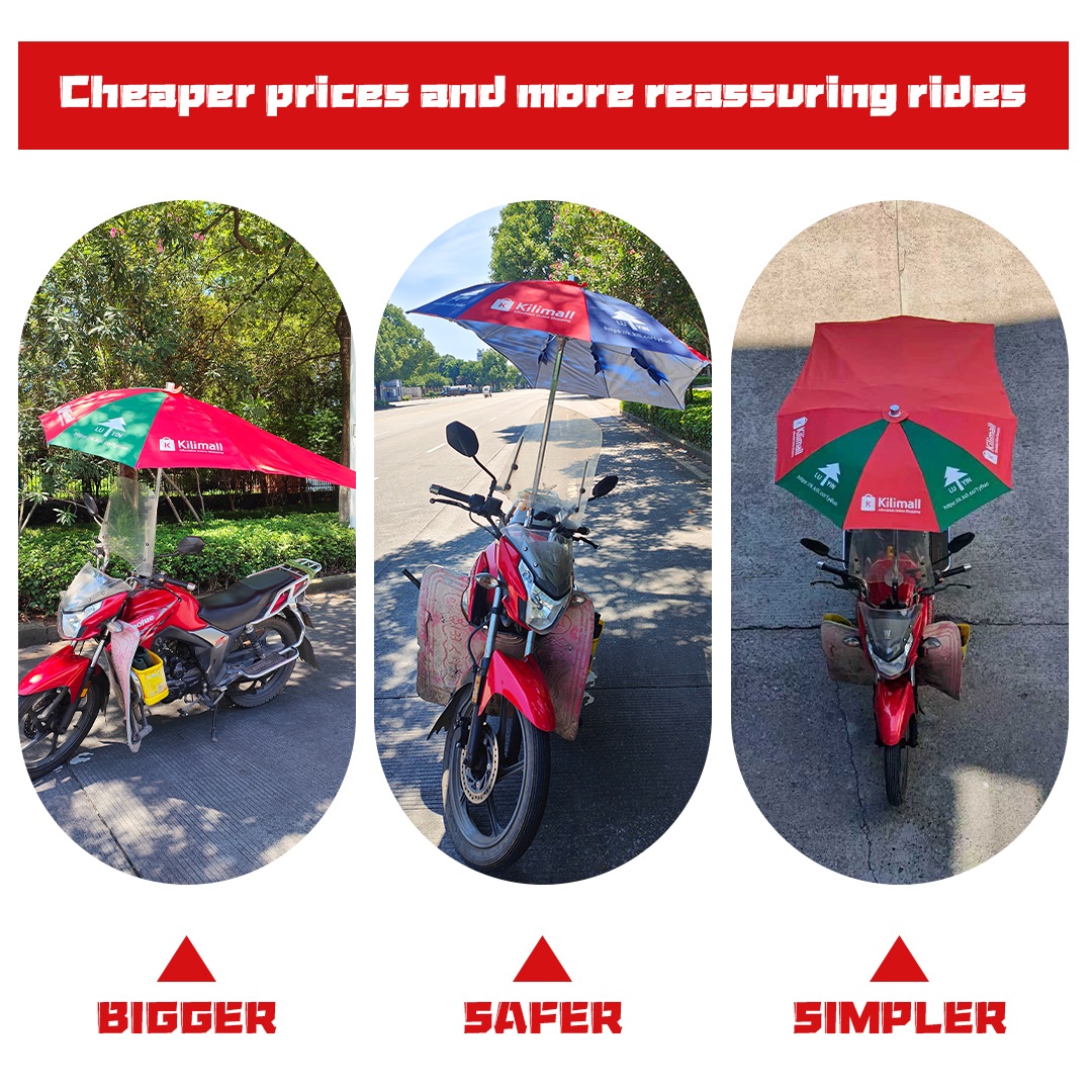 🎁Free Gift｜Motorcycle Umbrella Cover for Sun and rain