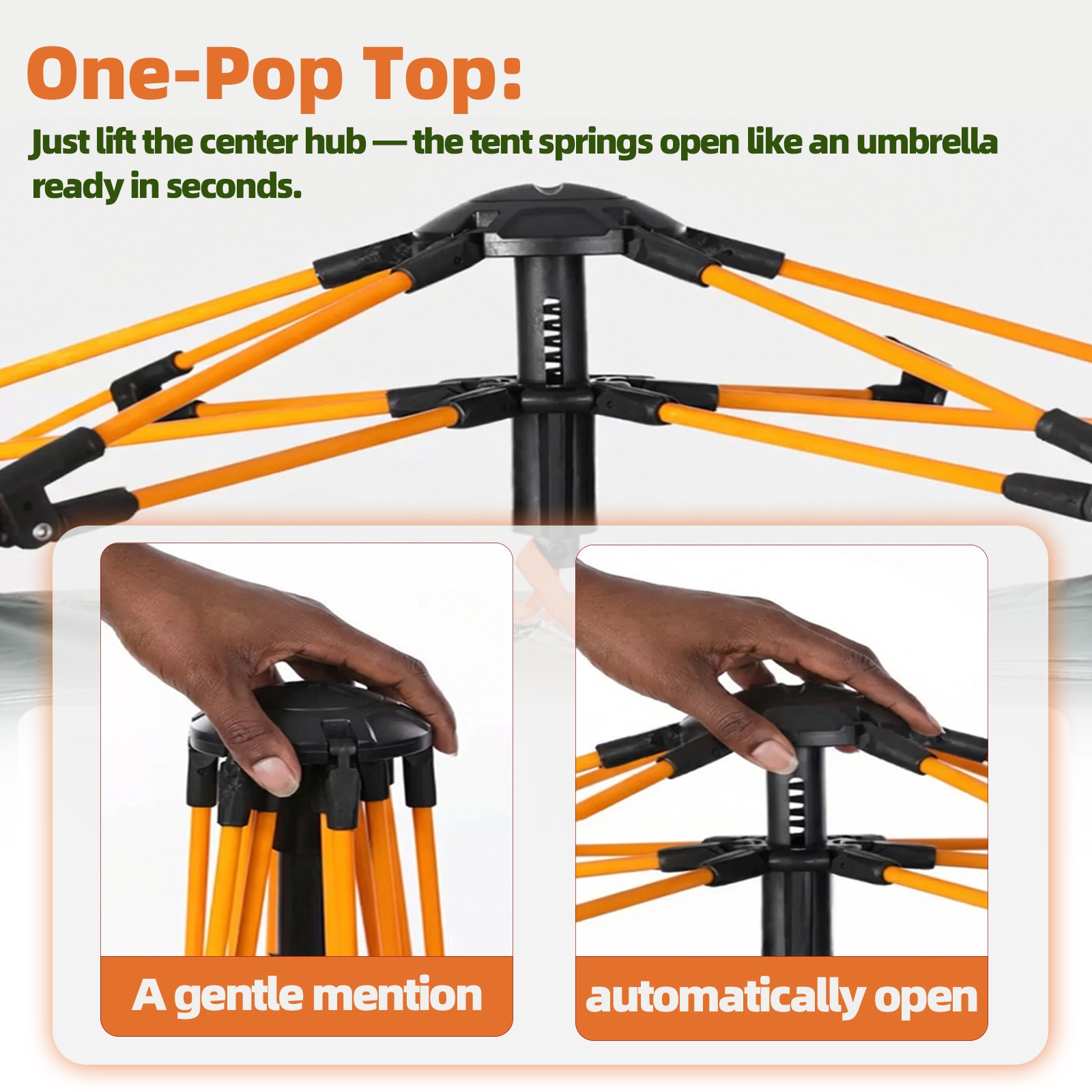 Exclusive Safari Instant Tent⛺️ | Double Doors & Panoramic Windows for Sun & Rain Protection