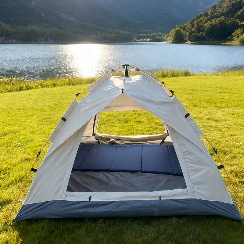 Exclusive Safari Instant Tent ⛺ | 2m × 1.5m Automatic Camping Tent with 2 Doors & 2 Windows | Spacious Outdoor Shelter for 2–3 People | Fast Setup Camping Tent