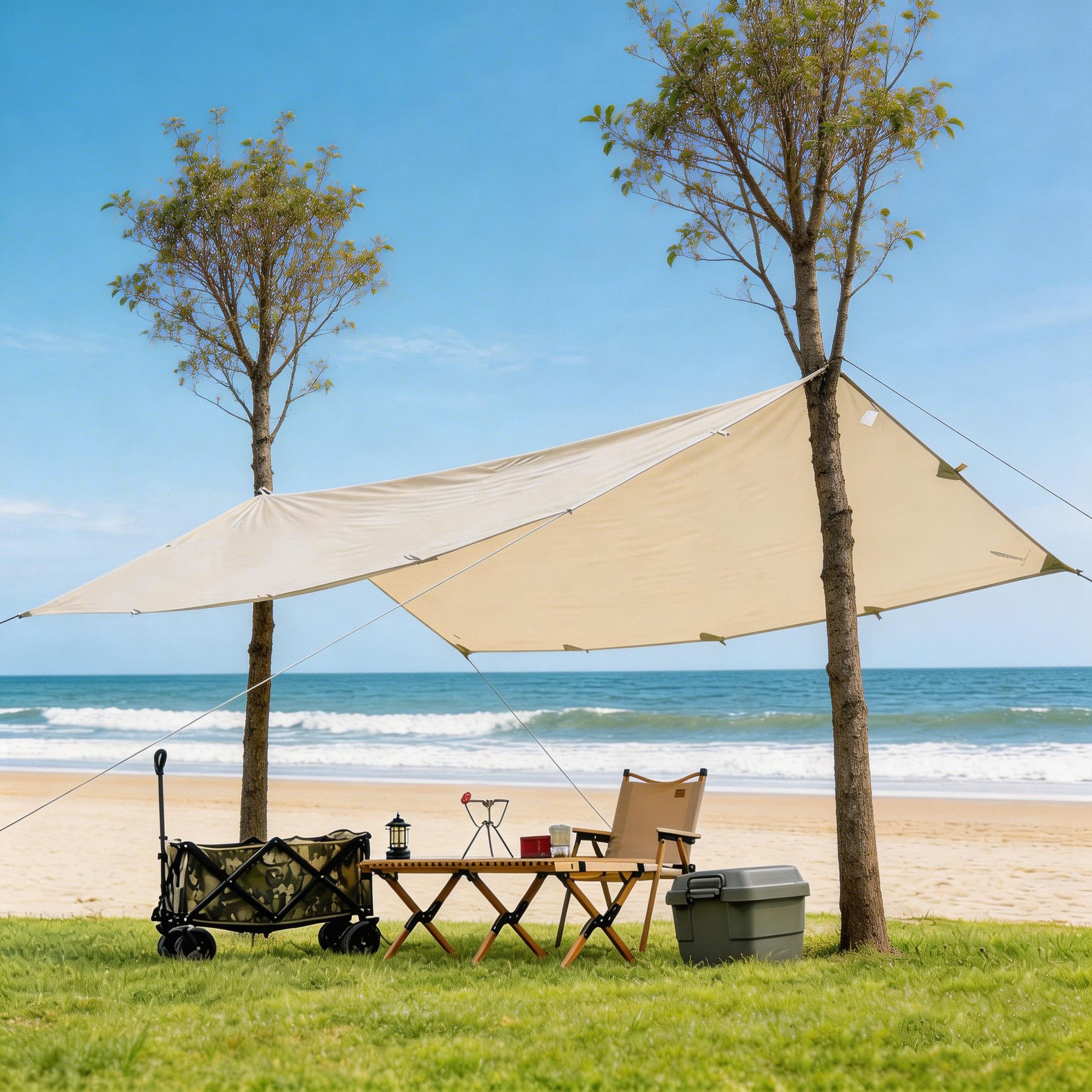 🔥 4.2x2.2M Waterproof Tent Rain Poncho | Heavy Duty Top Cover
✅ Fits Inflatable Tents 
🌧️100% Rainproof & Windproof