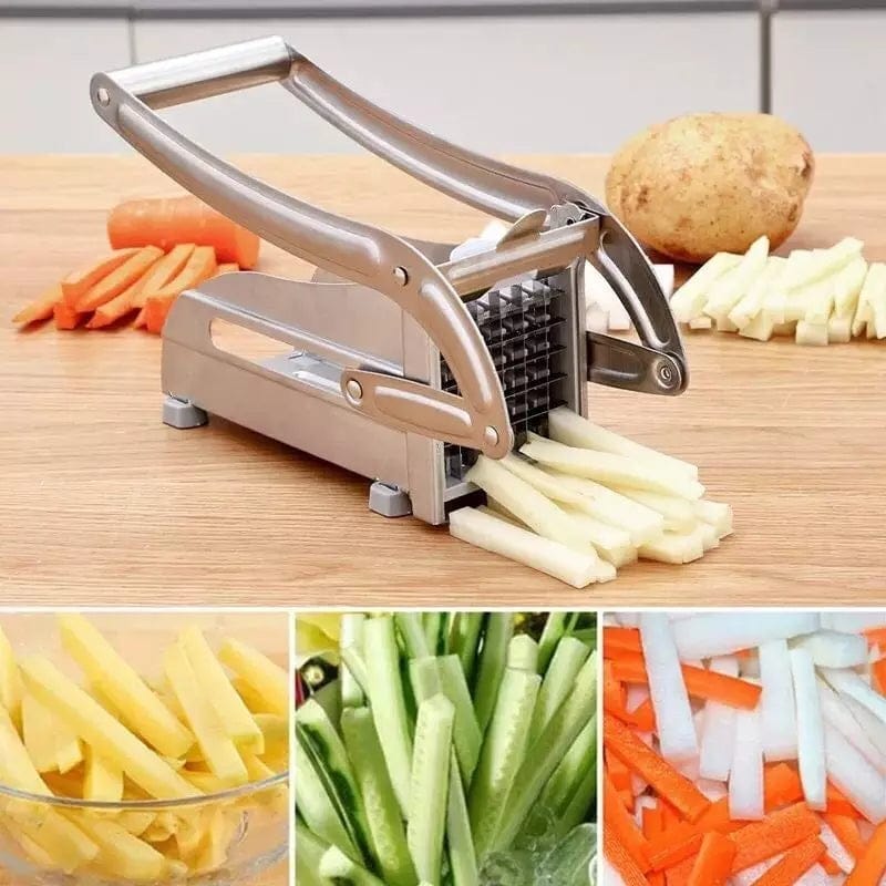 . 2IN1 HEAVY GAUGE POTATO CHIPPER MACHINE - 2 SIZE CHIPS CUTTER SIMPLE AND EASY CUTTING
STAINLESS STEEL BODY MATERIAL EXTRA SHARP STAINLESS STEEL BLADE