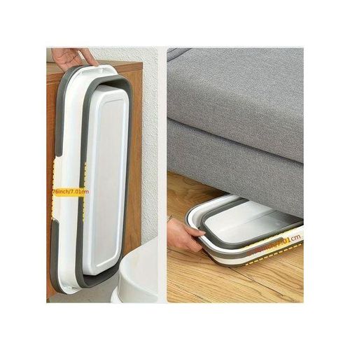 1pc Ultra-Collapsible Silicone Bucket - Large Rectangular Portable Handheld Design Easy Mopping