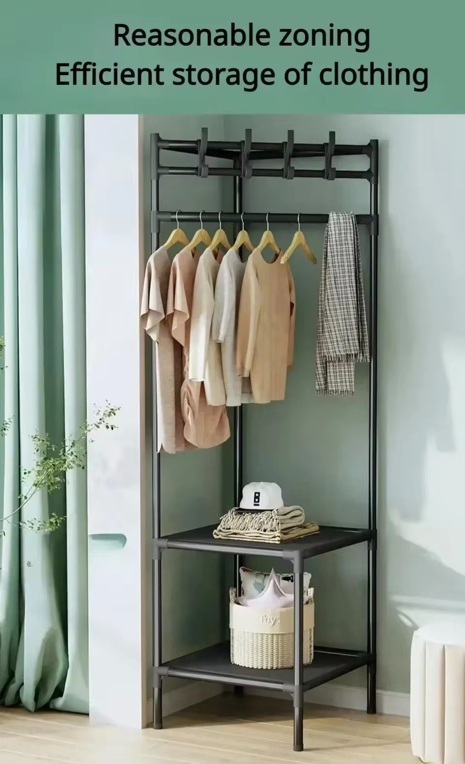 High Quality Strong 3 Layer Metallic Coat Hanger With Shoe Rack
🛑VERY HIGH QUALITY RACK
🛑 IT'S MADE UP OF METALLIC 
🛑COMES IN TWO AND THREE LAYERS 
🛑USED TO HUNG SHOES AND CLOTHES