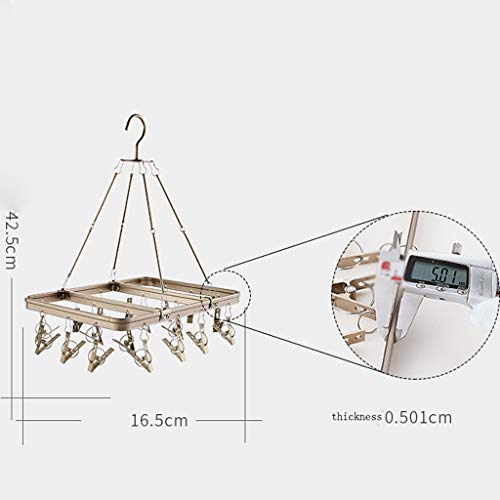 26-Peg Metallic Cloth Drying Rack Hanger