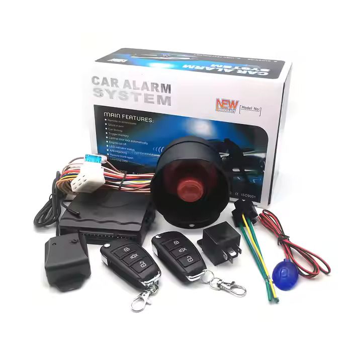 Universal Car Alarm System with Keyless Entry and Trunk Release