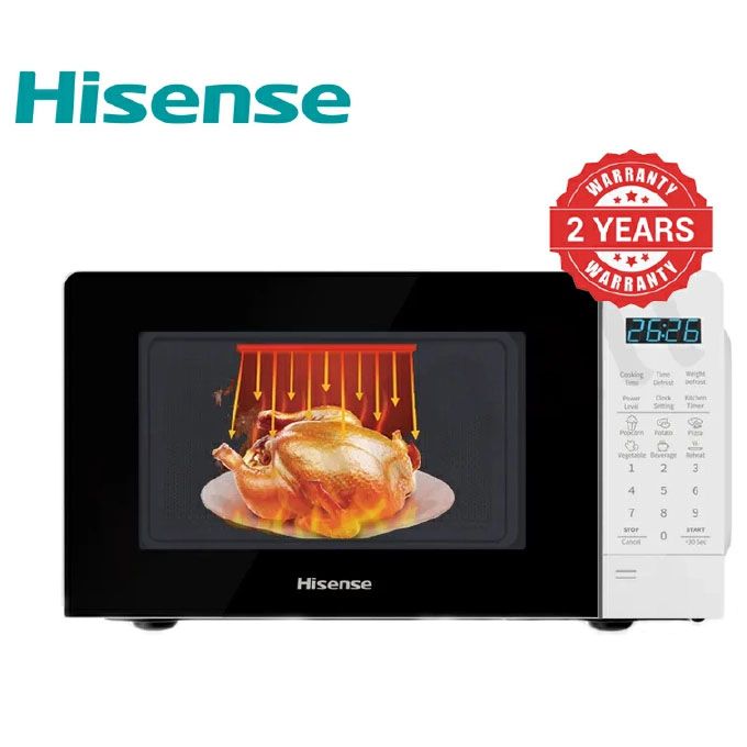 Hisense 20L Digital Microwave Oven - White (2 Years Warrant)